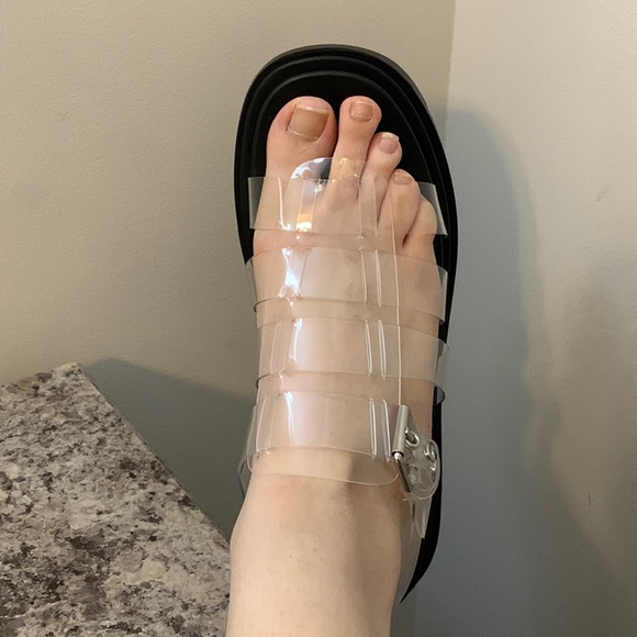 Transparent / Translucent Call It Spring Chunky Sandals - Picture 15 of 17